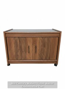 Mid-Century-Modern-Fluted-Walnut-Credenza-or-Bar-Cart