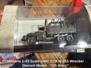 Militaria-Scale-GMC-CCKW-Wrecker-Diecast-Model-US-Army-second-image