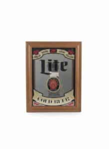 Miller-Lite-Great-Taste-Less-Filling-Oak-Framed-Bar-Mirror
