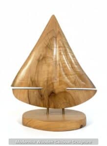 Modernist-Wooden-Sailboat-Sculpture