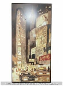 NYC-Street-Scene-Painting-by-Paulo-Romero