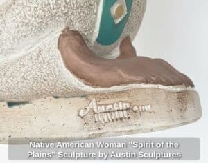 Native-American-Woman-Spirit-of-the-Plains-Sculpture-by-Austin-Sculptures-Acoma-Series-third-image