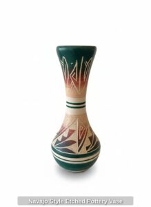 Navajo-Style-Etched-Pottery-Vase