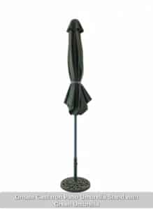 Ornate-Cast-Iron-Patio-Umbrella-Stand-with-Green-Umbrella