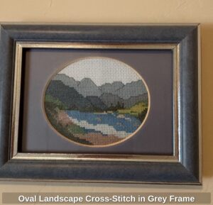 Oval-Landscape-Cross-Stitch-in-Grey-Frame