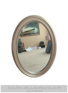 Oval-Mirror-with-Beaded-Frame-in-Metallic-Silver-Finish