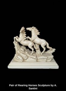 Pair-of-Rearing-Horses-Sculpture-by-A.-Santini