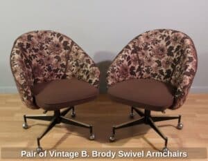 Pair-of-Vintage-B.-Brody-Swivel-Armchairs