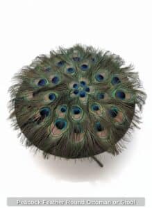 Peacock-Feather-Round-Ottoman-or-Stool