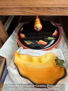 Primogera-Turquoise-Ceramic-Plates-and-Bowls-Set-with-Decorative-Platters-and-Glassware-second-image