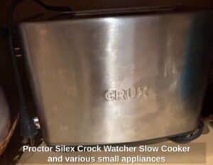 Proctor-Silex-Crock-Watcher-Slow-Cooker-and-various-small-appliances-second-image