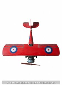 Red-Baron-Biplane-Model-with-Iron-Cross