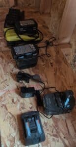 Ryobi-V-ONE-Lithium-ion-Battery-and-Charger-Lot