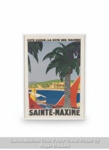 Sainte-Maxime-Cote-dAzur-Travel-Poster-by-Roger-Broders