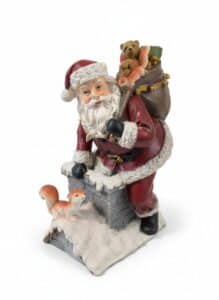 Santa-Claus-with-Squirrel-and-Teddy-Bear-Figurine