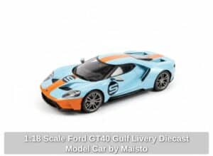 Scale-Ford-GT-Gulf-Livery-Diecast-Model-Car-by-Maisto