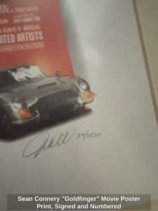 Sean-Connery-Goldfinger-Movie-Poster-Print-Signed-and-Numbered-third-image