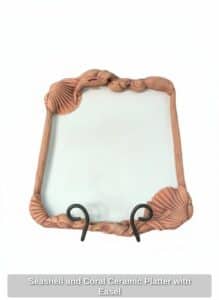 Seashell-and-Coral-Ceramic-Platter-with-Easel