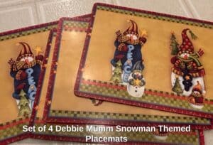 Set-of-Debbie-Mumm-Snowman-Themed-Placemats