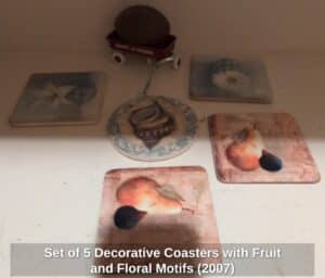 Set-of-Decorative-Coasters-with-Fruit-and-Floral-Motifs-