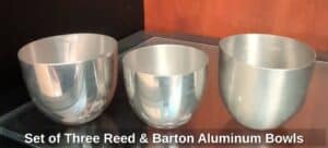 Set-of-Three-Reed-Barton-Aluminum-Bowls