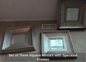 Set-of-Three-Square-Mirrors-with-Speckled-Frames