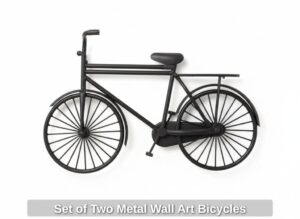 Set-of-Two-Metal-Wall-Art-Bicycles-second-image