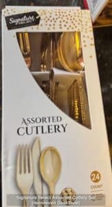 Signature-Select-Assorted-Cutlery-Set-Hammered-Gold-Tone