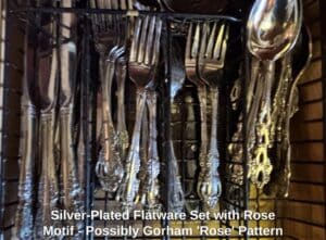 Silver-Plated-Flatware-Set-with-Rose-Motif-Possibly-Gorham-Rose-Pattern-third-image
