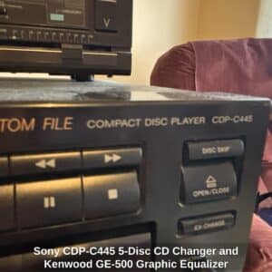 Sony-CDP-C-Disc-CD-Changer-and-Kenwood-GE-Graphic-Equalizer-second-image