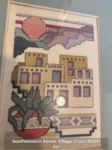 Southwestern-Adobe-Village-Cross-Stitch-Art-second-image