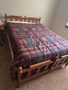 Southwestern-Style-Wooden-Spindle-Bed-Frame