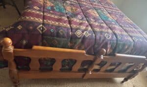 Southwestern-Style-Wooden-Spindle-Bed-Frame-second-image