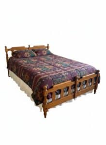 Southwestern-Style-Wooden-Spindle-Bed-Frame-third-image
