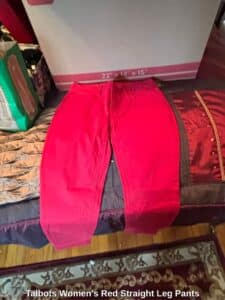 Talbots-Womens-Red-Straight-Leg-Pants-second-image
