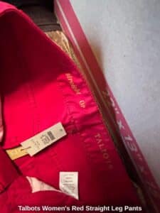Talbots-Womens-Red-Straight-Leg-Pants-third-image