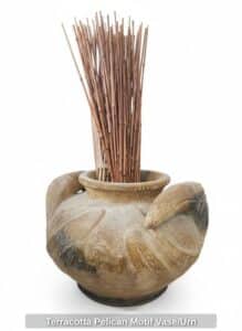 Terracotta-Pelican-Motif-Vase-or-Urn