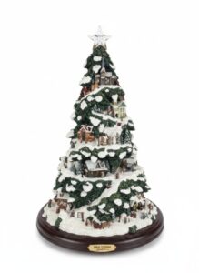 Thomas-Kinkade-Village-Christmas-Illuminated-Rotating-Tree-Display