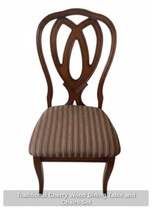 Traditional-Cherry-Wood-Dining-Table-and-Chairs-Set-fourth-image
