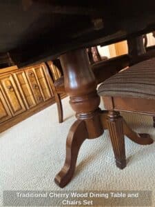 Traditional-Cherry-Wood-Dining-Table-and-Chairs-Set-second-image