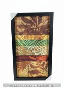 Tropical-Leaf-Collage-Framed-Art-Print