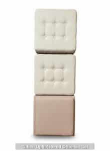 Tufted-Upholstered-Ottoman-Set