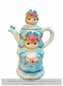 Victorian-Cat-Figural-Teapot-with-Bonnet-and-Rose-Accent-second-image