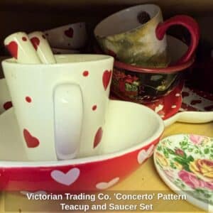 Victorian-Trading-Co.-Concerto-Pattern-Teacup-and-Saucer-Set-second-image