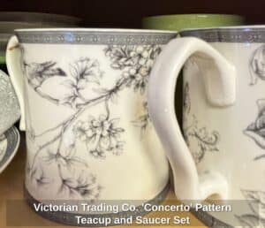Victorian-Trading-Co.-Concerto-Pattern-Teacup-and-Saucer-Set-third-image