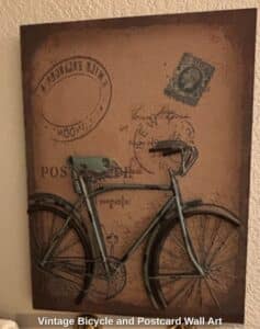 Vintage-Bicycle-and-Postcard-Wall-Art