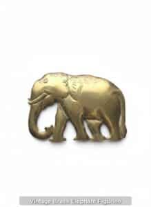 Vintage-Brass-Elephant-Figurine