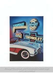 Vintage-Chevrolet-and-Oldsmobile-Neon-Sign-Art-Canvas-Print