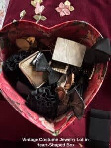 Vintage-Costume-Jewelry-Lot-in-Heart-Shaped-Box