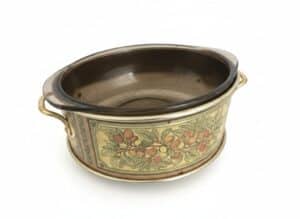 Vintage-Crock-Pot-Slow-Cooker-with-Olive-Branch-and-Fruit-Casing